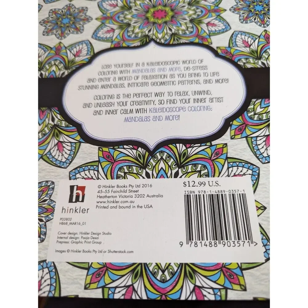 Coloring Books Lot Of 2 Never Used Mandalas and more + Spectacular patterns